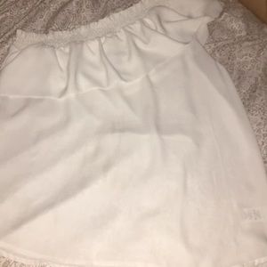White one shoulder top
